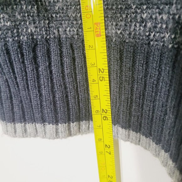 Dissident Core Gray Men Wool Blend Knit Pullover Cozy Preppy Grandpa Cottagecore - Picture 9 of 11